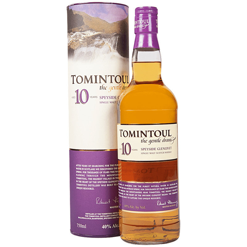 TOMINTOUL SINGLE MALT 10 YEARS 750ML MIAMI LIQUOR WINE STORE