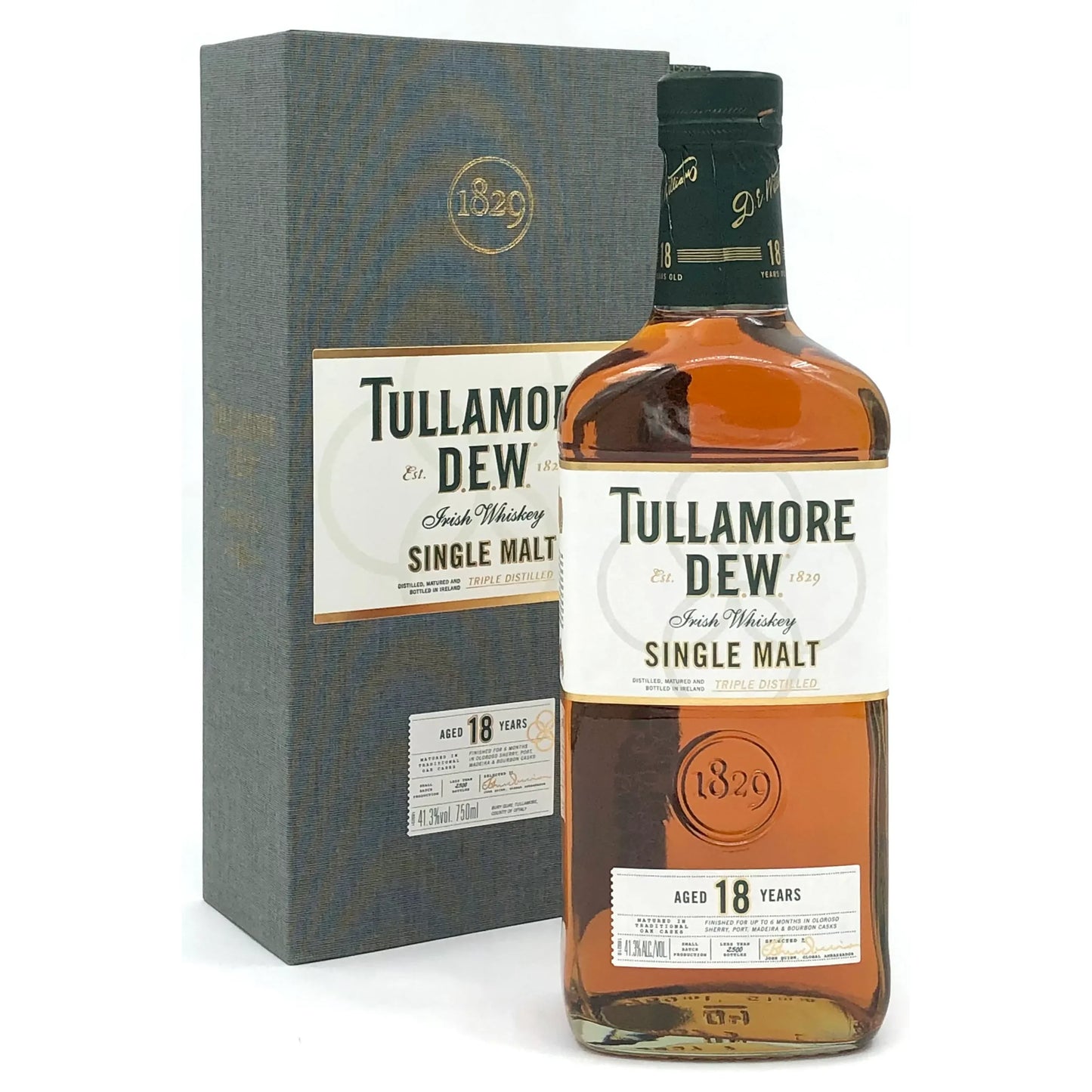 TULLAMORE DEW 18 YEARS 750ML MIAMI LIQUOR WINE STORE