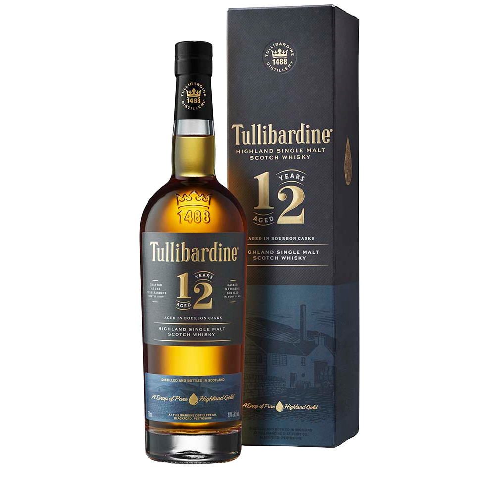 TULLIBARDINE 12 YEARS SINGLE MALT MIAMI LIQUOR WINE STORE