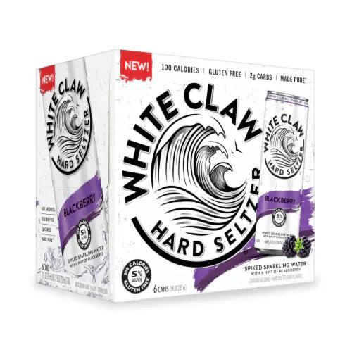 WHITE CLAW 6PK CAN BLACKBERRY MIAMI LIQUOR WINE STORE