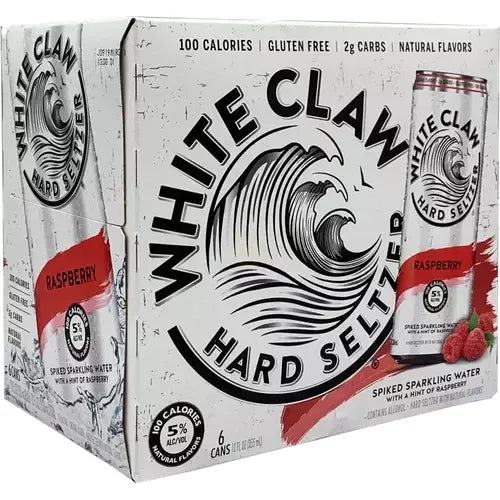 WHITE CLAW 6PK CAN RASPBERRY MIAMI LIQUOR WINE STORE