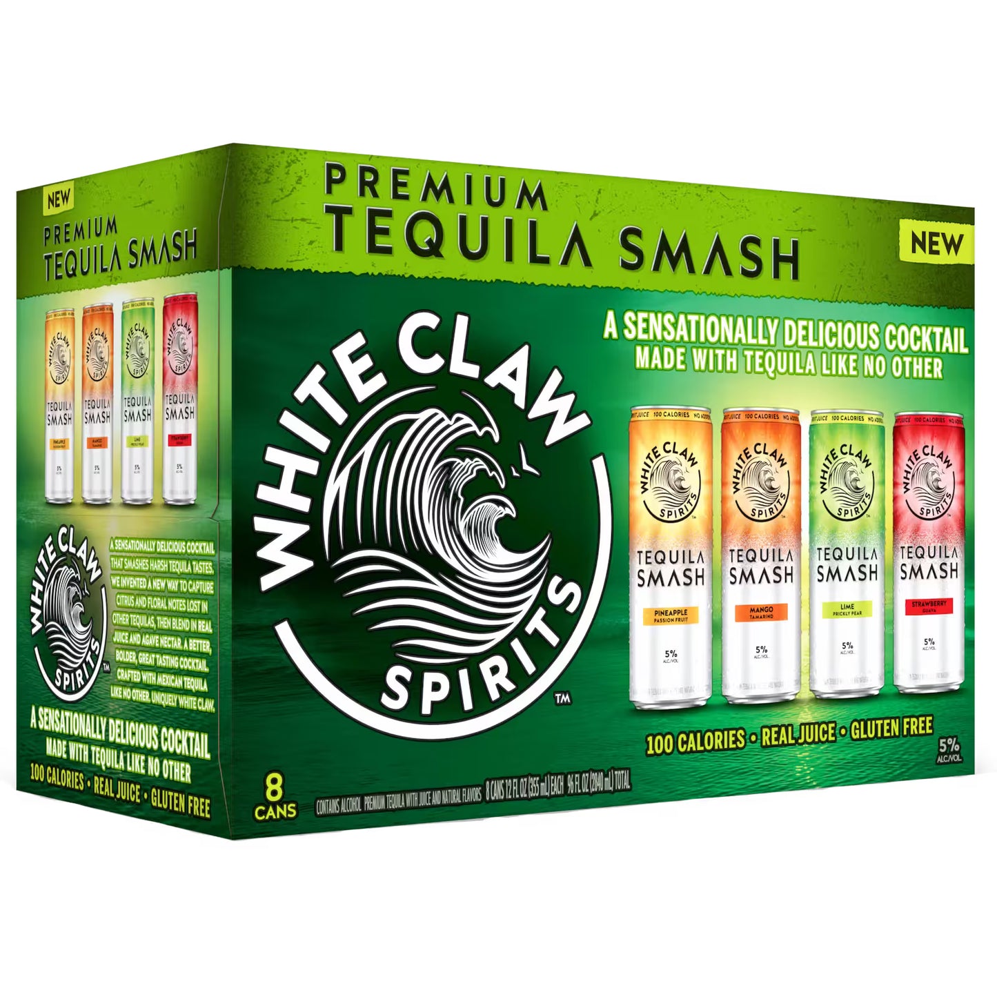 WHITE CLAW 6PK CAN TEQUILA SMASH VARIETY MIAMI LIQUOR WINE STORE