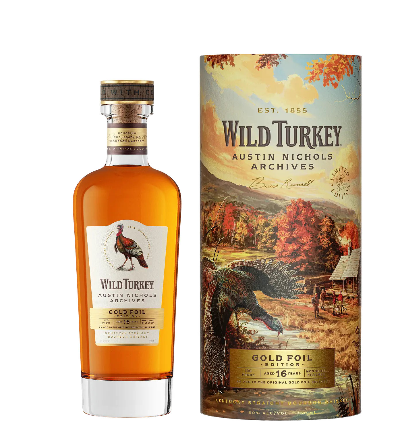 WILD TURKEY AUSTIN NICHOLS ARCHIVES, GOLD FOIL EDITION 750ML MIAMI LIQUOR WINE STORE