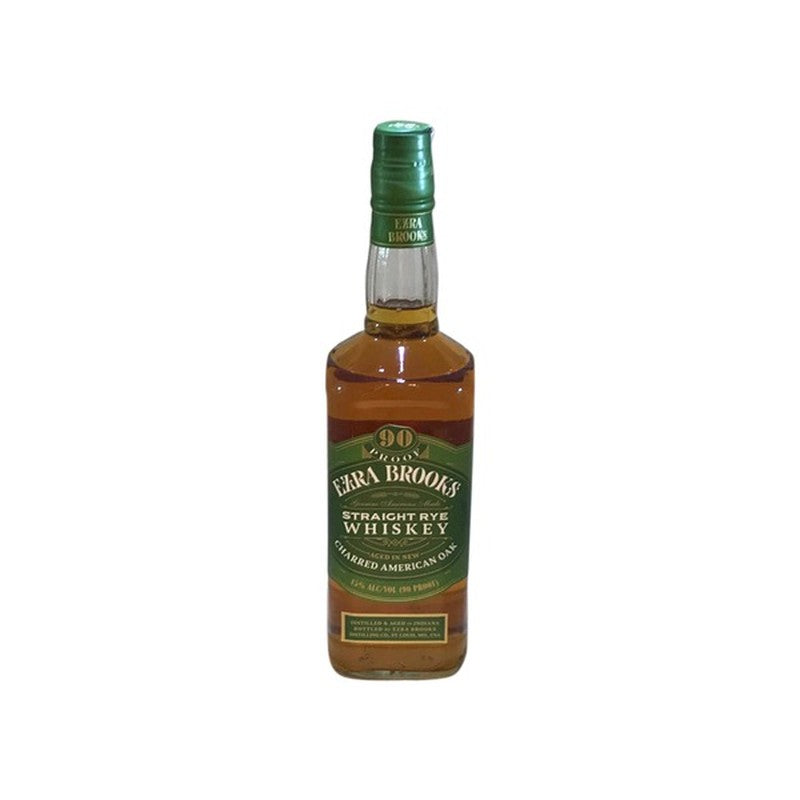 EZRA BROOKS STRAIGHT RYE BOURBON CHARRED AMERICAN OAK 750ML