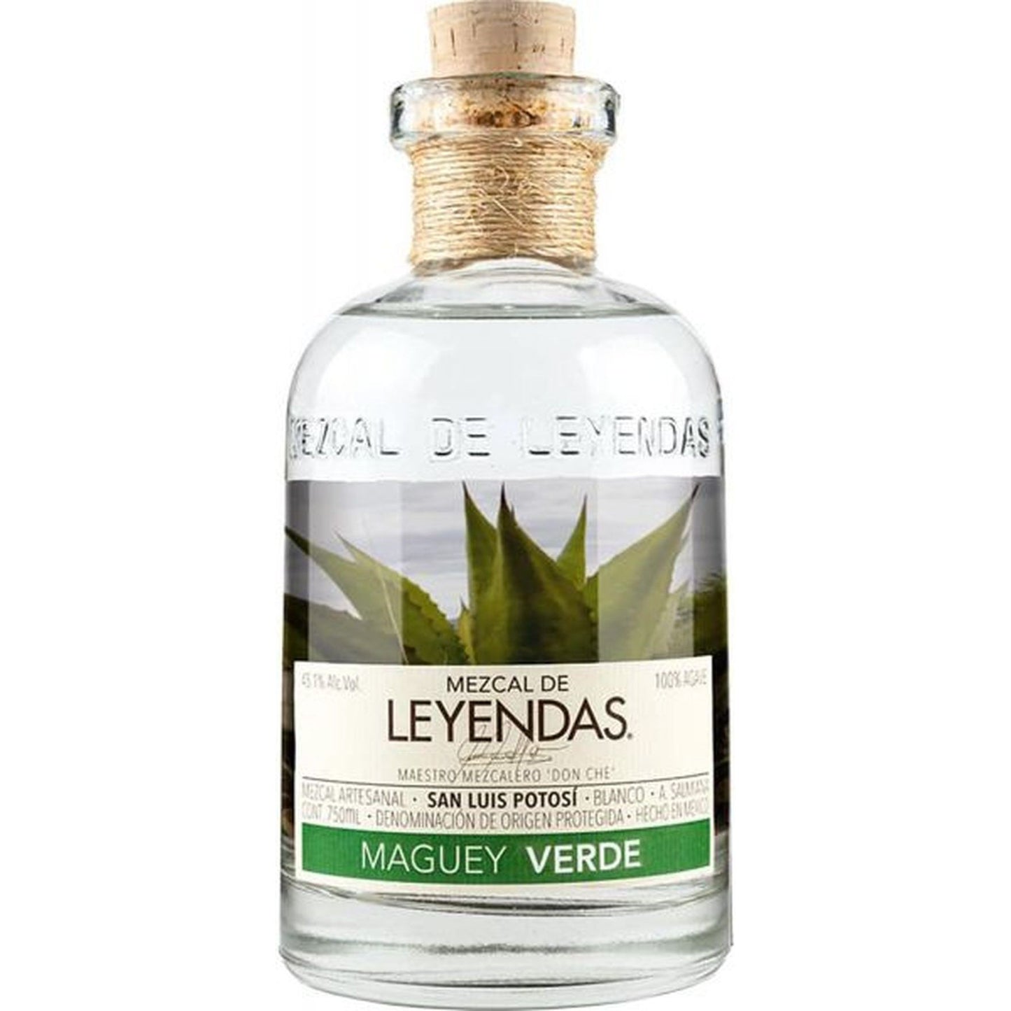 MEZCAL DE LEYENDAS MAGUEY VERDE 750ML