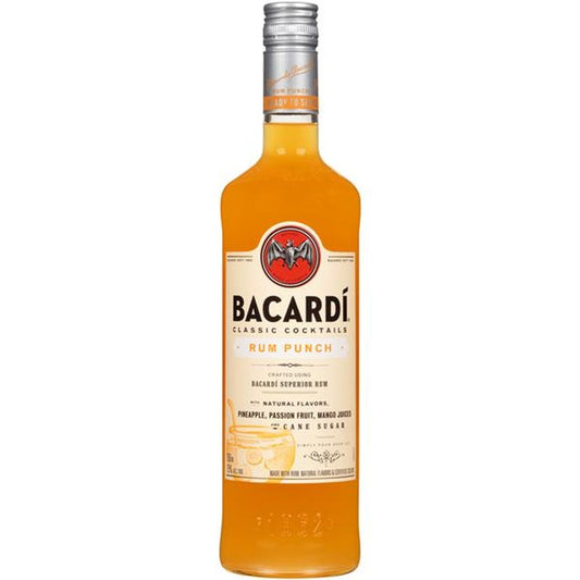 BACARDI CLASSIC COCKTAILS RUM PUNCH 750ML