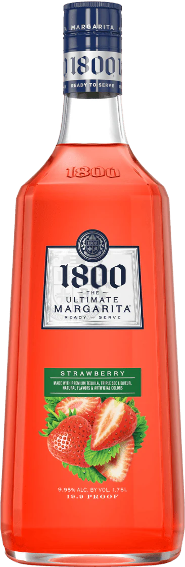 1800 ULTIMATE MARGARITA STRAWBERRY 1.75L  MIAMI LIQUOR WINE STORE