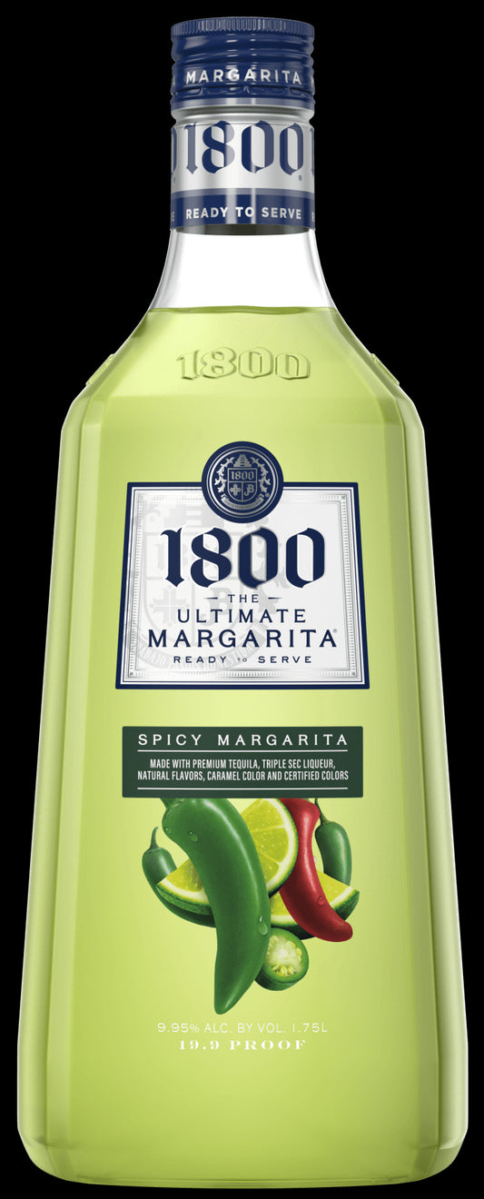 1800 ULTIMATE SPICY MARGARITA 1.75L MIAMI LIQUOR WINE STORE