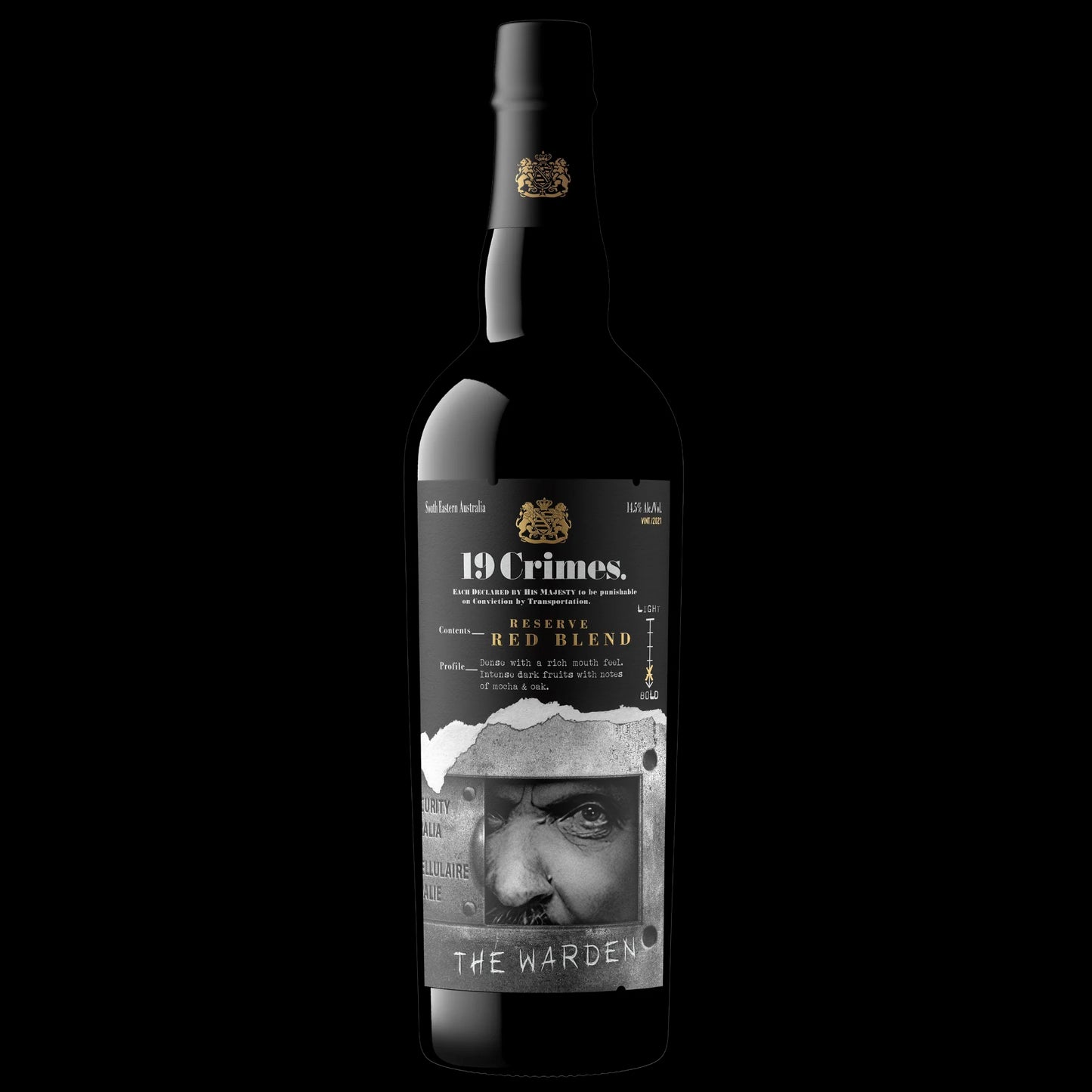 19 CRIMES THE WARDEN RED BLEND 750ML MIAMI LIQUOR WINE STORE