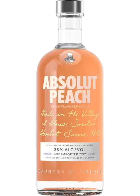 ABSOLUT PEACH 750ML MIAMI LIQUOR WINE STORE