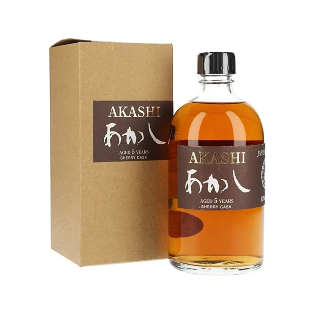 AKASHI 5 YEARS SHERRY CASK SINGLE MALT JAPANESE 750ML MIAMI LIQUOR WINE STORE