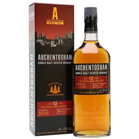 AUCHENTOSHAN 12 YEARS SINGLE MALT  750ML MIAMI LIQUOR WINE STORE