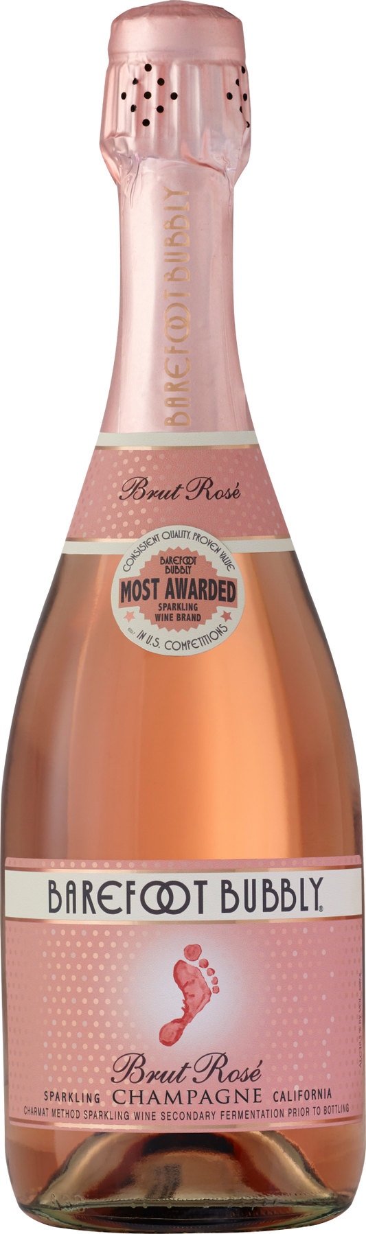 BAREFOOT BUBBLY BRUT ROSE 750ML MIAMI LIQUOR WINE STORE
