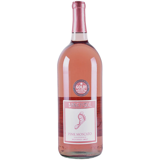BAREFOOT PINK MOSCATO 1.5L MIAMI LIQUOR WINE STORE