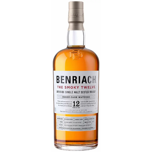 BENRIACH THE SMOKY TWELVE SPEYSIDE SINGLE MALT 750ML MIAMI LIQUOR WINE STORE
