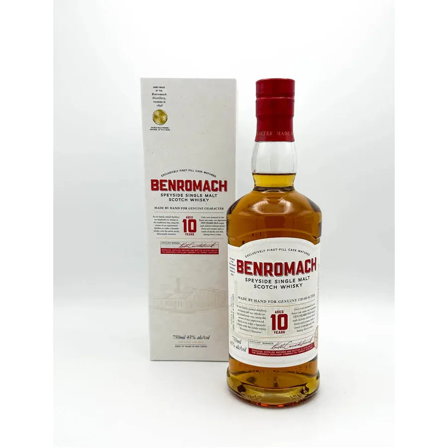 BENROMACH SPEYSIDE 10YRS  SINGLE MALT 750ML MIAMI LIQUOR WINE STORE