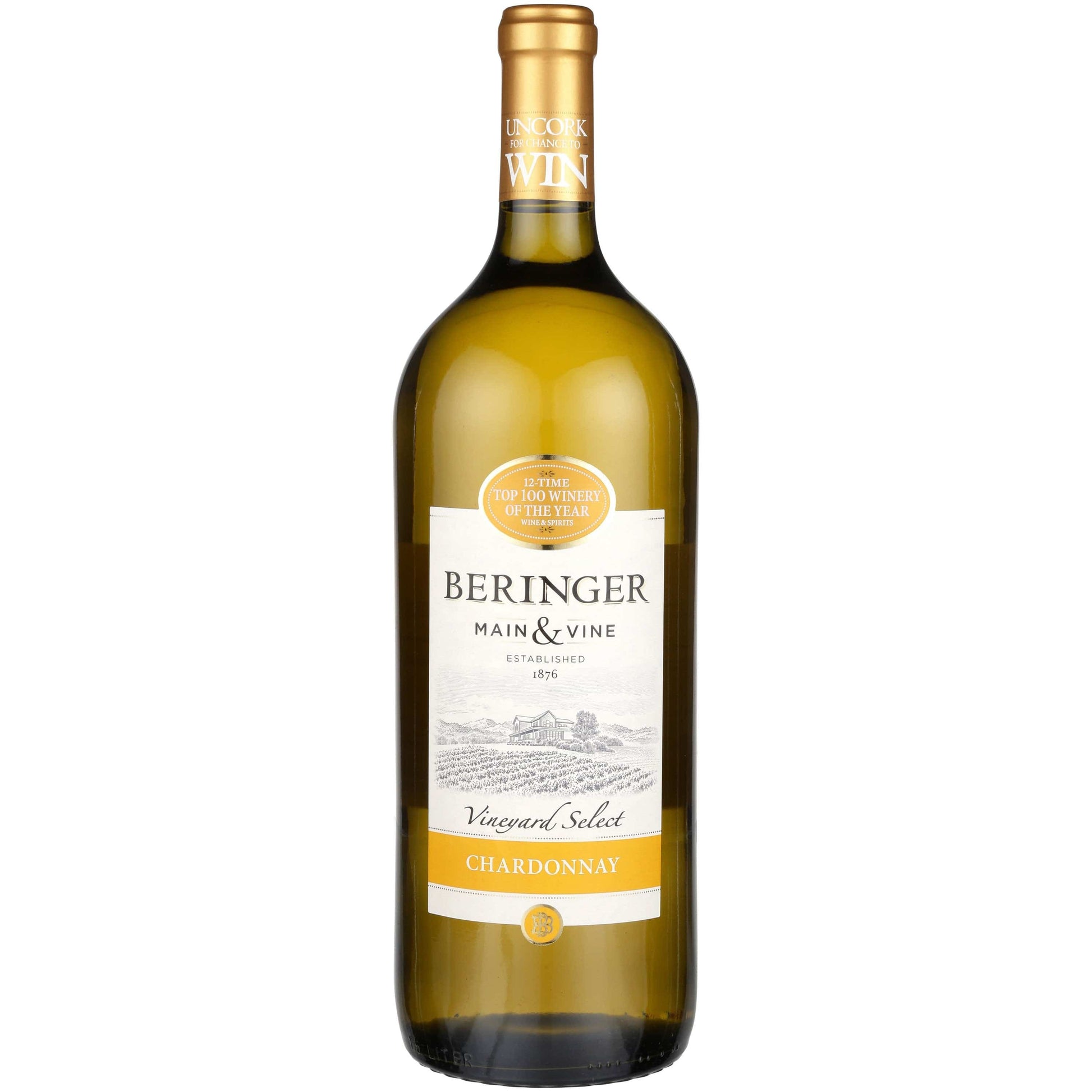BERINGER MAIN & VINE CHARDONNAY 1.5L MIAMI LIQUOR WINE STORE