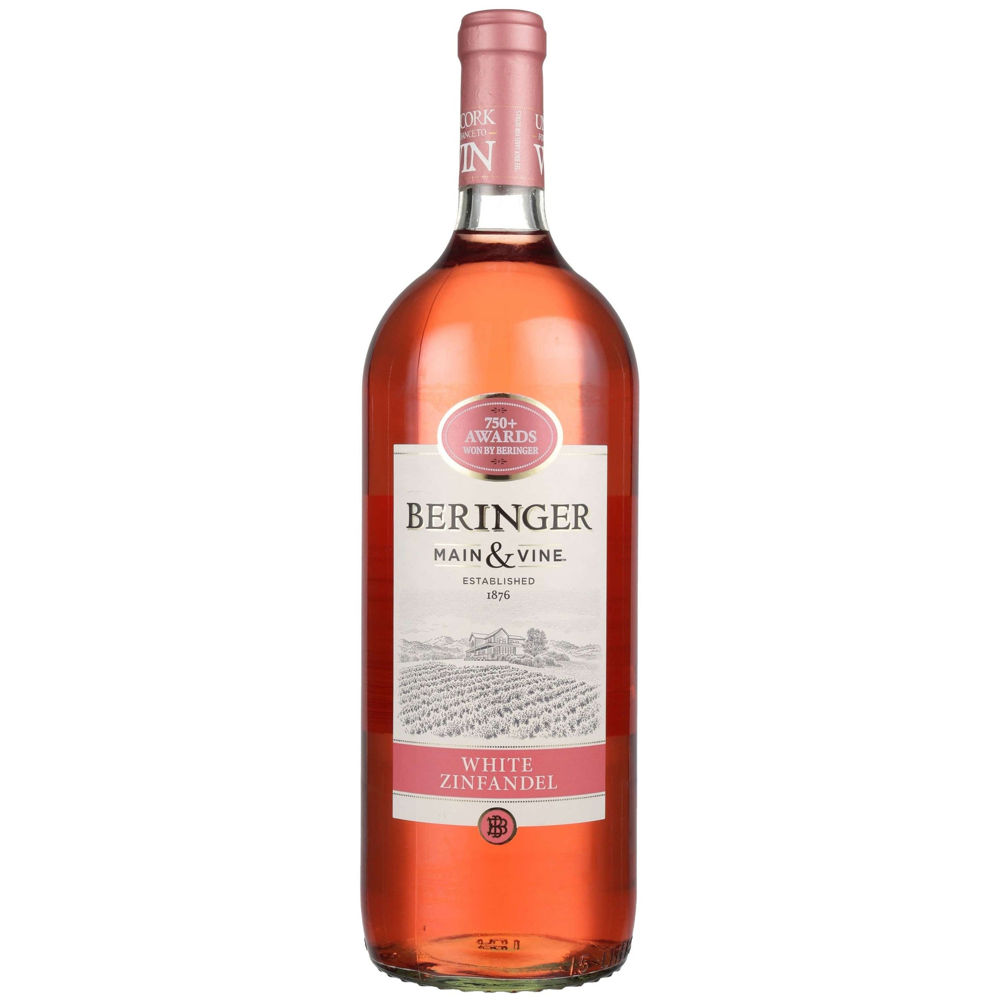 BERINGER MAIN & VINE WHITE ZINFANDEL 1.5L MIAMI LIQUOR WINE STORE