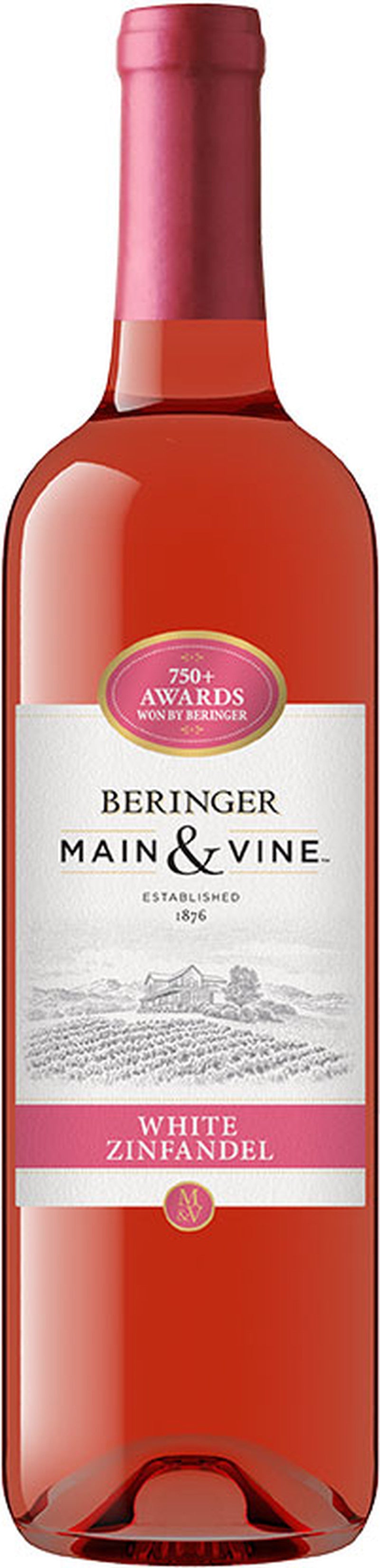 BERINGER MAIN & VINE WHITE ZINFANDEL 750ML MIAMI LIQUOR WINE STORE