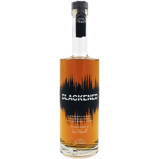 BLACKENED BLENDED AMERICAN WHISKEY FINISHED IN BLACK BRANDY CASK 750ML MIAMI LIQUOR WINE STORE
