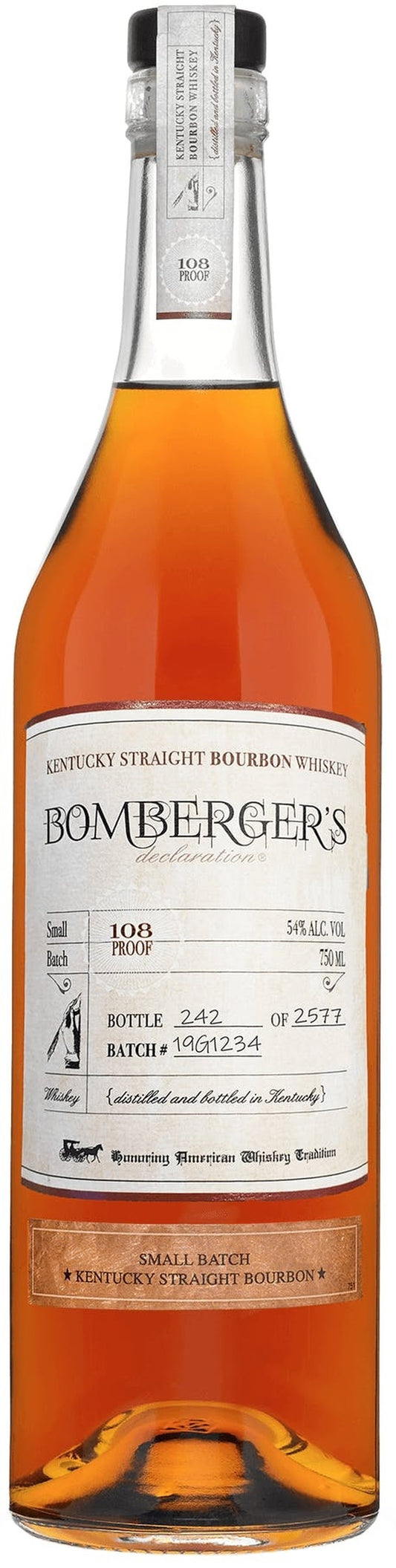 BOMBERGERS DECLARATION SMALL BATCH 750ML MIAMI LIQUOR WINE STORE