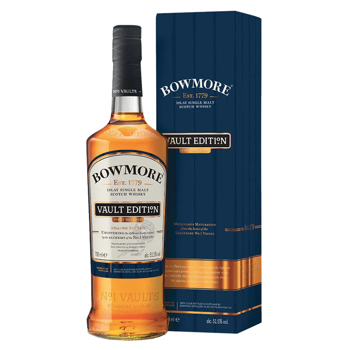BOWMORE VAULT EDITION 1ST RELEASE ATLANTIC SEA SALT 700ML MIAMI LIQUOR WINE STORE