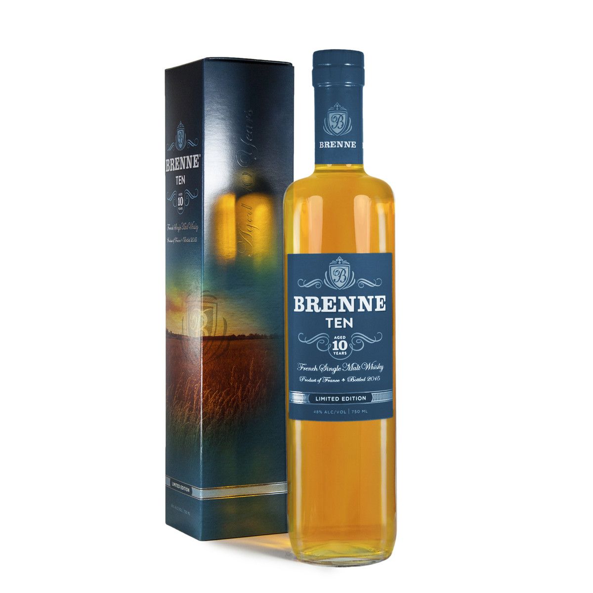 BRENNE 10 YEARS FRENCH SINGLE MALT WHISKEY 750ML MIAMI LIQUOR WINE STORE