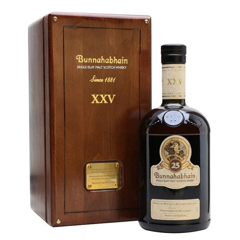 BUNNAHABHAIN XXV 25 YEARS SINGLE MALT SCOTCH WHISKEY 750ML MIAMI LIQUOR WINE STORE