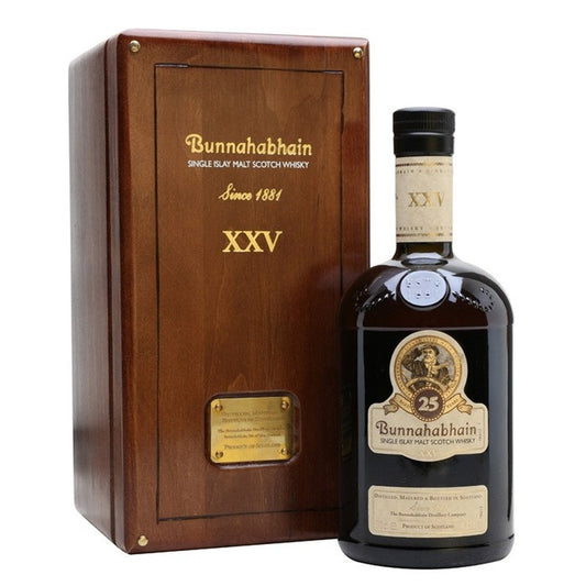 BUNNAHABHAIN XXV 25 YEARS SINGLE MALT SCOTCH WHISKEY 750ML MIAMI LIQUOR WINE STORE