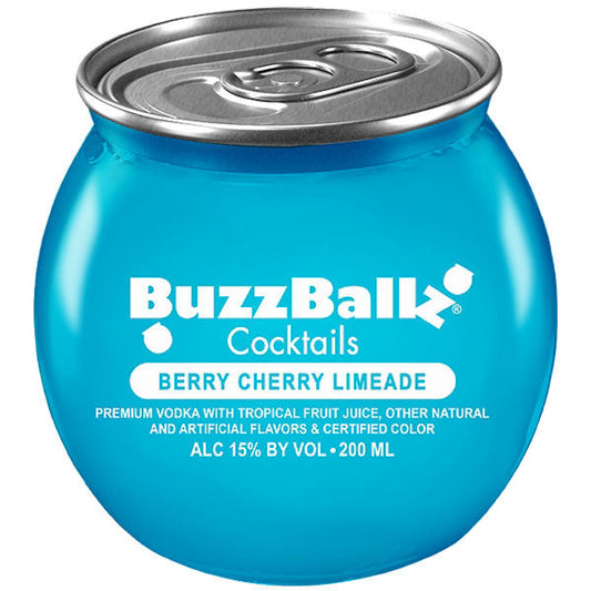 BUZZBALLZ COCKTAILS BERRY CHERRY LIMONADE 200ML MIAMI LIQUOR WINE STORE