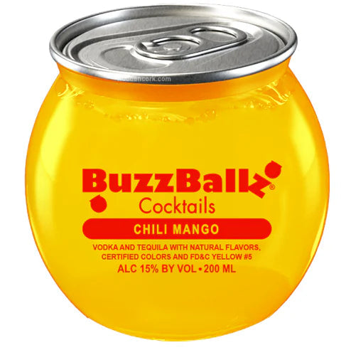 BUZZBALLZ COCKTAILS CHILI MANGO 200ML MIAMI LIQUOR WINE STORE