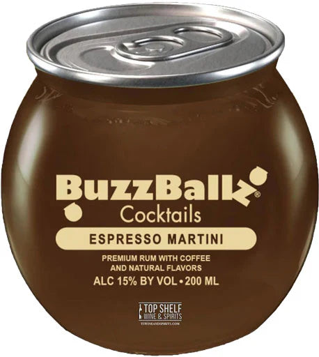 BUZZBALLZ COCKTAILS ESPRESSO MARTINI 200ML MIAMI LIQUOR WINE STORE