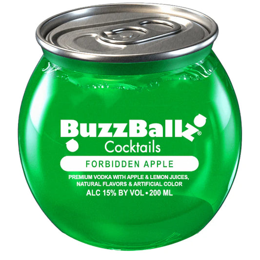 BUZZBALLZ COCKTAILS FORBIDDEN APPLE 200ML MIAMI LIQUOR WINE STORE