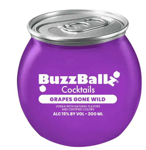 BUZZBALLZ COCKTAILS GRAPES GON WILD 200ML MIAMI LIQUOR WINE STORE