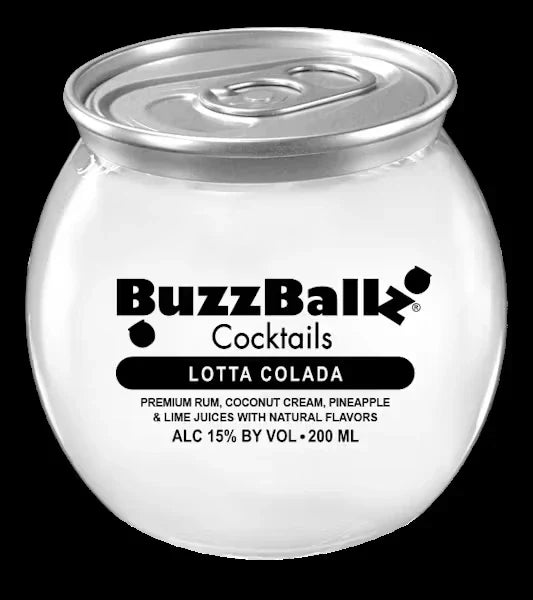 BUZZBALLZ COCKTAILS LOTTA COLADA 200ML MIAMI LIQUOR WINE STORE