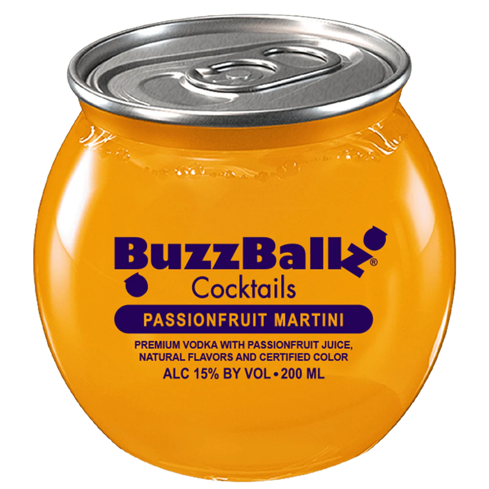 BUZZBALLZ COCKTAILS PASSIONFRUIT MARTINI 200ML MIAMI LIQUOR WINE STORE