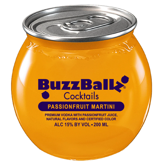 BUZZBALLZ COCKTAILS PASSIONFRUIT MARTINI 200ML MIAMI LIQUOR WINE STORE