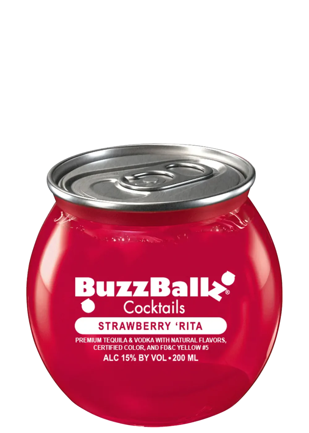 BUZZBALLZ COCKTAILS STRAWBERRY RITA 200ML MIAMI LIQUOR WINE STORE