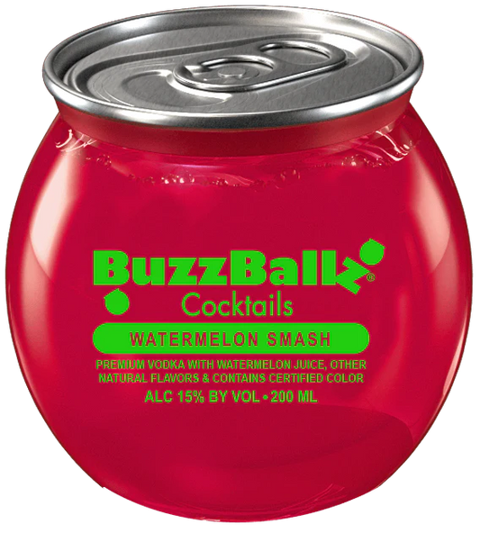 BUZZBALLZ COCKTAILS WATERMELON SMASH 200ML MIAMI LIQUOR WINE STORE