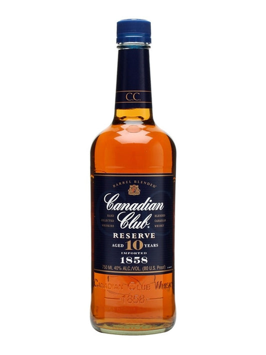CANADIAN CLUB RESERVE AGED 10 YEARS 750ML MIAMI LIQUOR WINE STORE