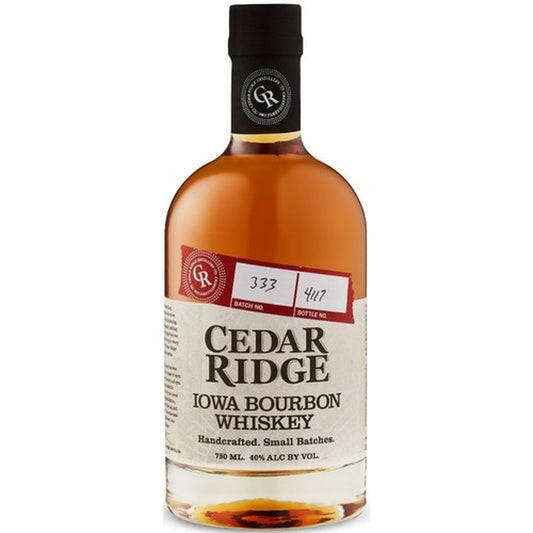 CEDAR RIDGE IOWA BOURBON WHISKEY 750ML MIAMI LIQUOR WINE STORE