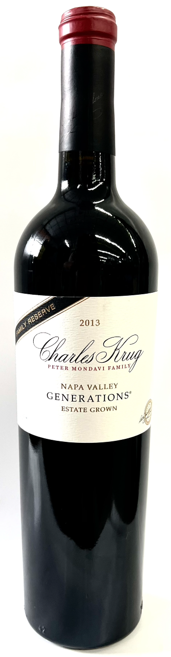 CHARLES KRUG NAPA VALLEY GENERATIONS 750ML MIAMI LIQUOR WINE STORE