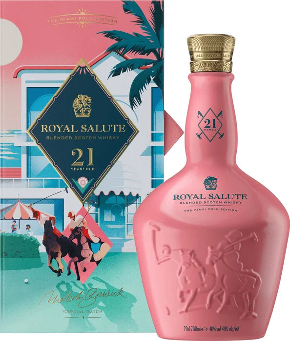 CHIVAS REGAL ROYAL SALUTE 21 YEARS POLO EDITION SCOTLAND 700ML MIAMI LIQUOR WINE STORE