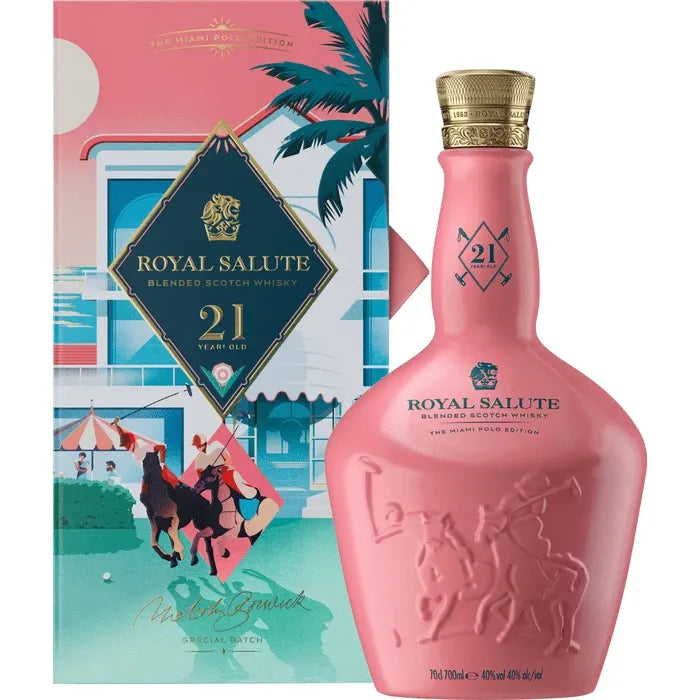 CHIVAS ROYAL SALUTE 21 YEARS POLO EDITION SCOTLAND 700ML MIAMI LIQUOR WINE STORE