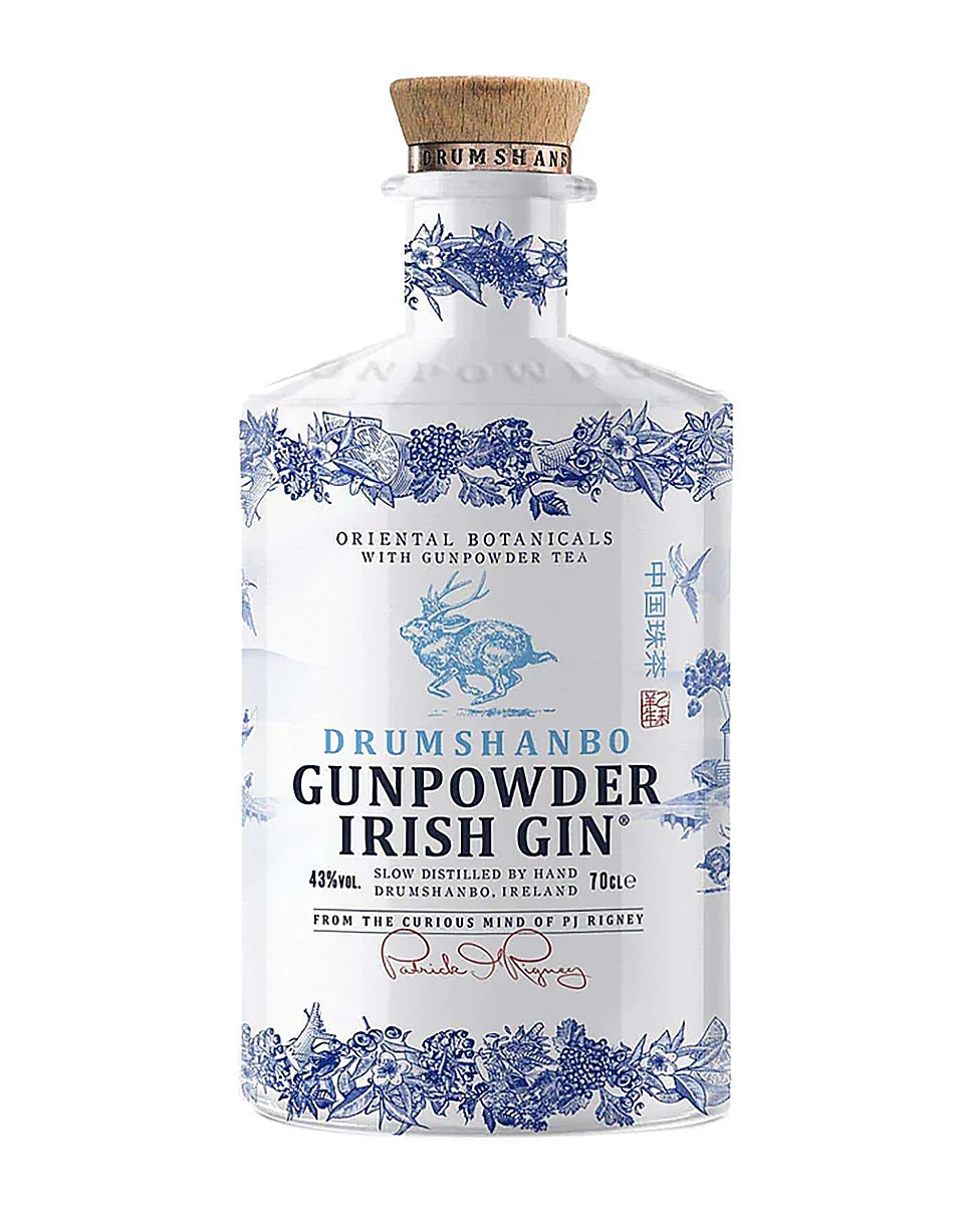 DRUMSHAMBO GUNPOWDER CERAMIC IRISH GIN 750ML MIAMI LIQUOR WINE STORE