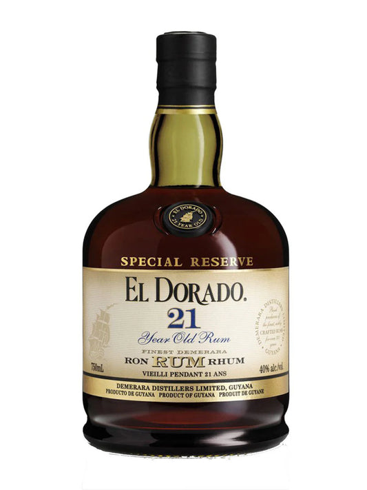 EL DORADO DEMERARA AGED 21 YEARS 750ML MIAMI LIQUOR WINE STORE