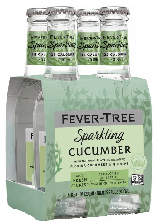 FEVER TREE CUCUMBER WATER 4PK MIAMI LIQUOR WINE STORE