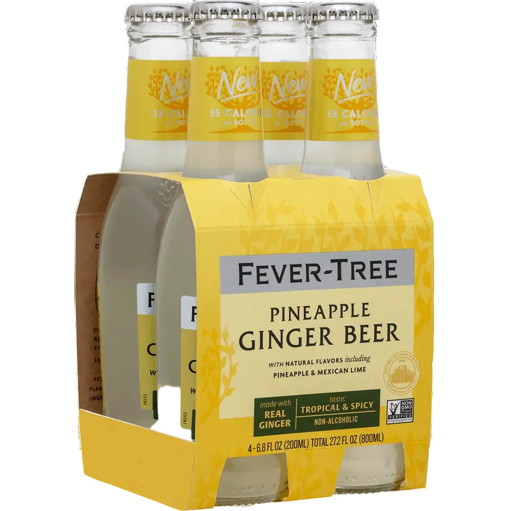 FEVER TREE PINEAPPLE GINGER BEER 4PK MIAMI LIQUOR WINE STORE