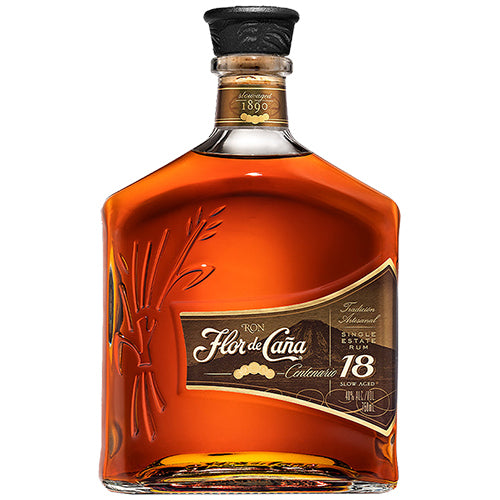 FLOR DE CANA 18 YEARS CENTENARIO GOLD 750ML MIAMI LIQUOR WINE STORE