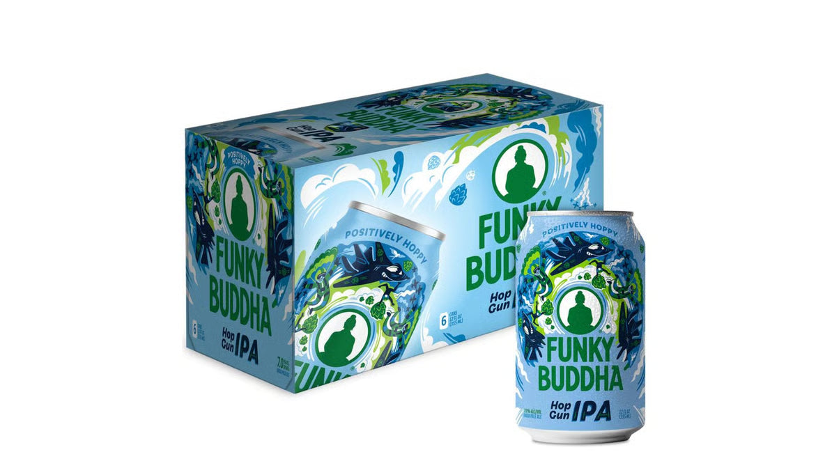 FUNKY BUDDHA HOP GUN IPA 6PK CAN MIAMI LIQUOR WINE STORE